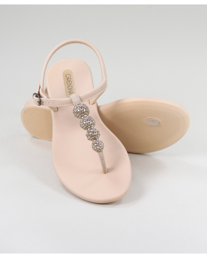 Grendha Pink Sandals with Bright