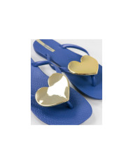 Blue Ipanema Slippers with Heart