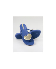 Blue Ipanema Slippers with Heart