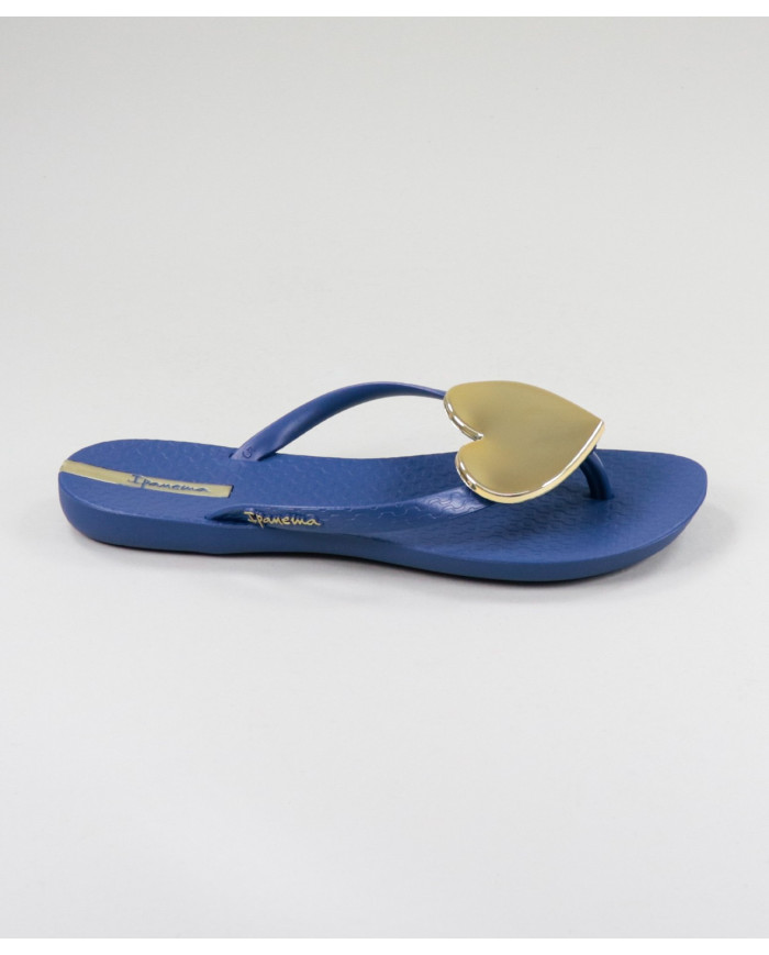 Blue Ipanema Slippers with Heart