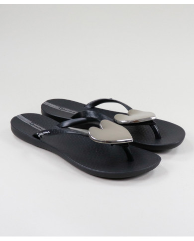 Zapatillas de Ipanema Negro con Corazón