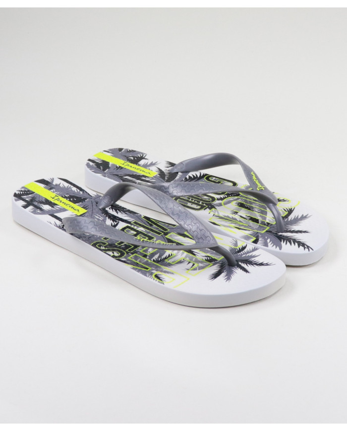 Ipanema Men's Slippers with Tropical Pattern