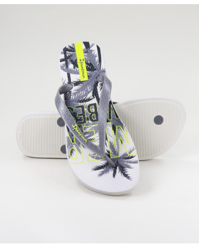 Ipanema Men's Slippers with Tropical Pattern