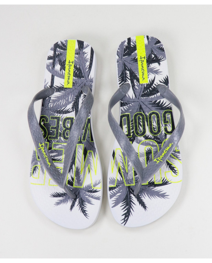 Ipanema Men's Slippers with Tropical Pattern
