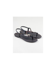 Sandals Grendha Black with Strip Decorated