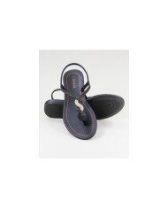 Sandals Grendha Black with Strip Decorated
