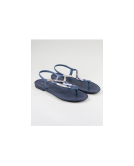 Blue Grendha Sandals with Strip Decorated