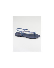 Blue Grendha Sandals with Strip Decorated