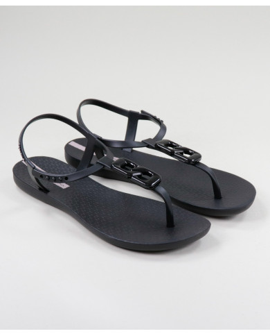 Ipanema Black Sandals with Application