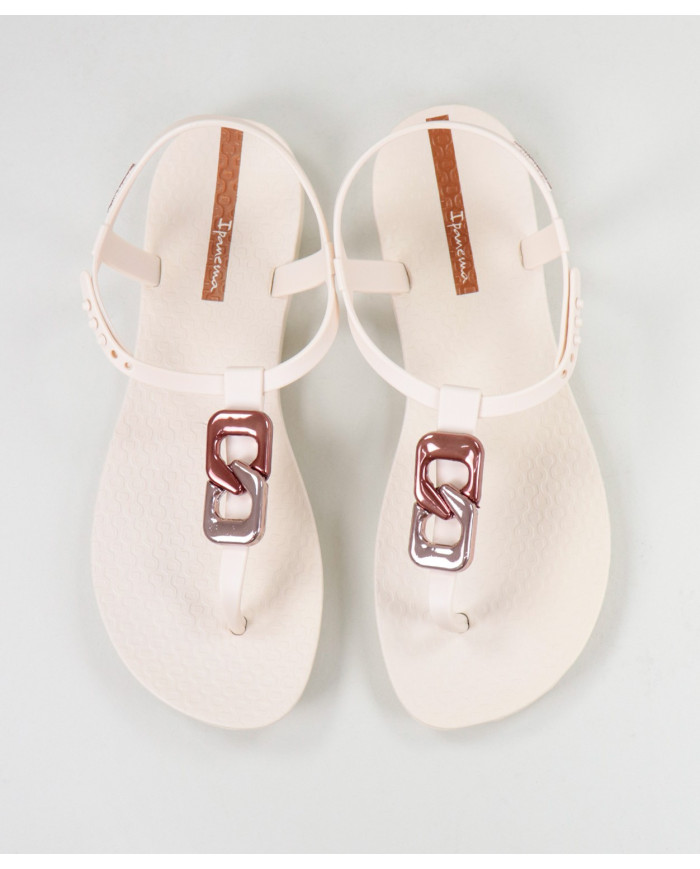 Sandalias Ipanema Beige con aplicación
