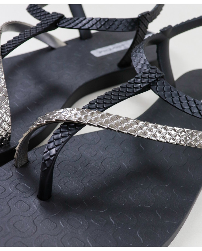 Sandals Ipanema Black with Strips