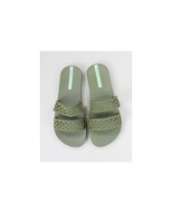 Green Ipanema Slippers with Lace Texture