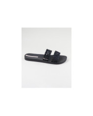 Zapatillas de Ipanema Negro con textura de encaje