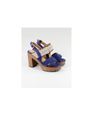 Blue Sandals by Madame Ginova with Lace