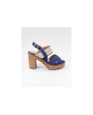 Blue Sandals by Madame Ginova with Lace