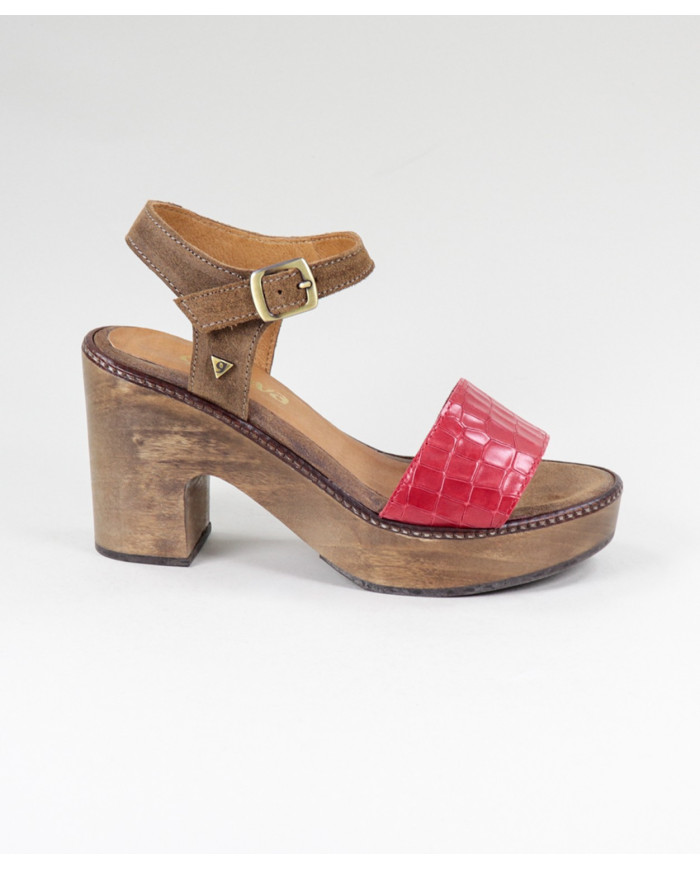 Sandalias de Senhora Ginova con cinta grabada