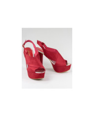 Women's Red Sandals Ginova Crossed to the Front