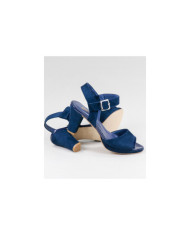 Blue Sandals by Lady Ginova with Buckle
