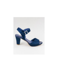 Blue Sandals by Lady Ginova with Buckle
