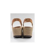 Ginova de Cunha Camel Sandals with Anatomical and Elastic Insole