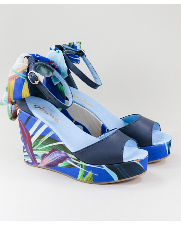 Sandalias de Madame Ginova Floridas