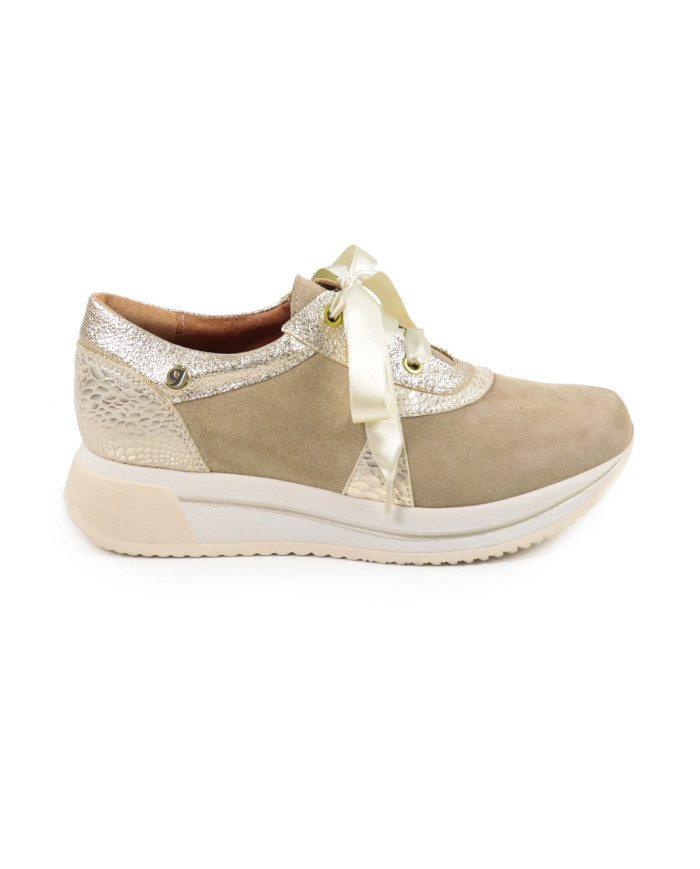 Taupe Trainers of Madame Ginova Comfortable