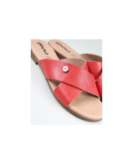 Chinelos de Senhora Ginova com Tira em Pele