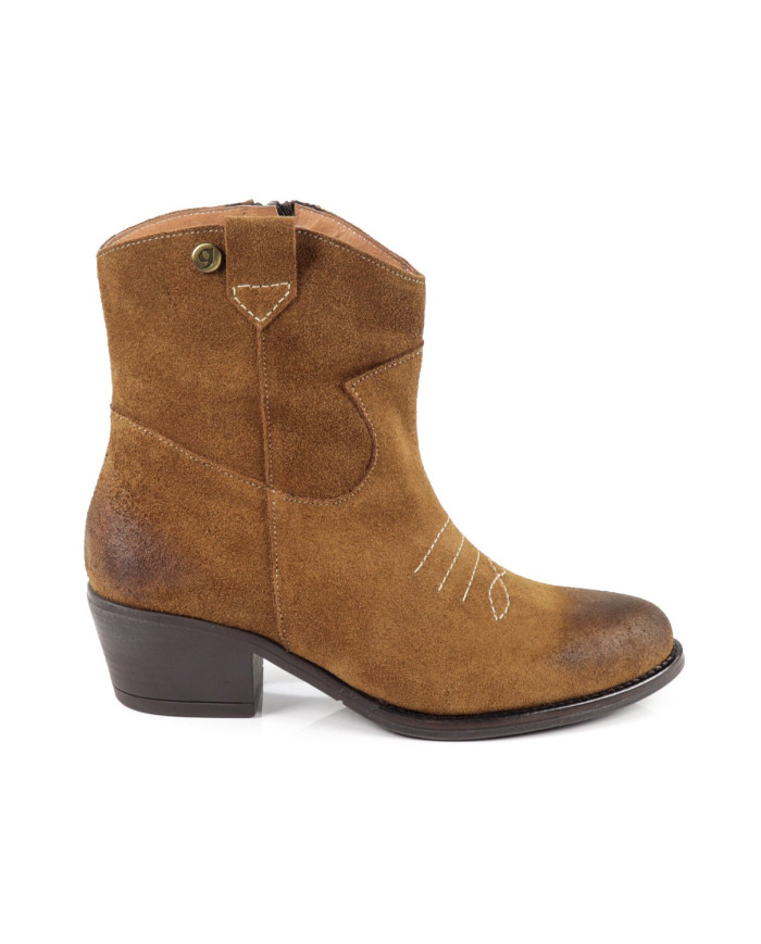 Botas Camel Texanas de Mulher Ginova