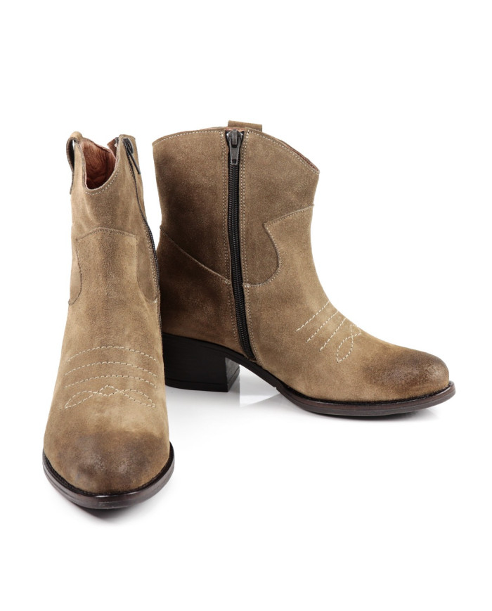 Botas de mujeres Texana Ginova en Camurça