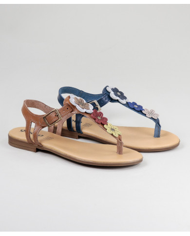 Ladies Sandals with Flowers