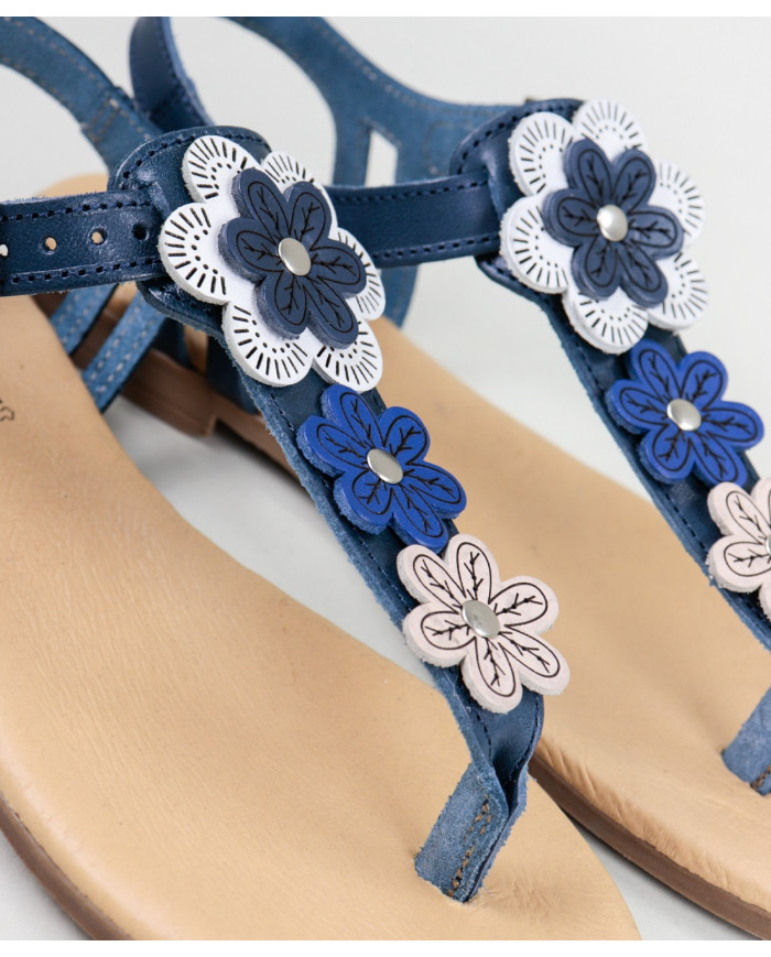 Ladies Sandals with Flowers