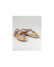 Ladies Sandals with Flowers