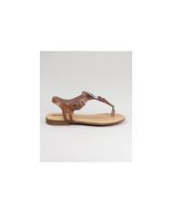 Señoras Sandalias con Flores en la Franja