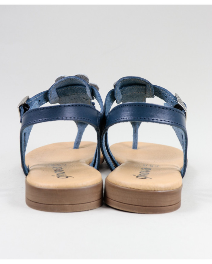 Señoras Sandalias con Flores en la Franja