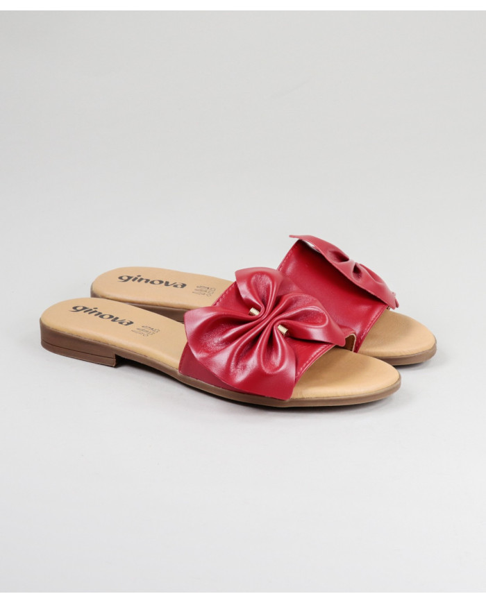 Red Slippers of Lady Ginova with Lace