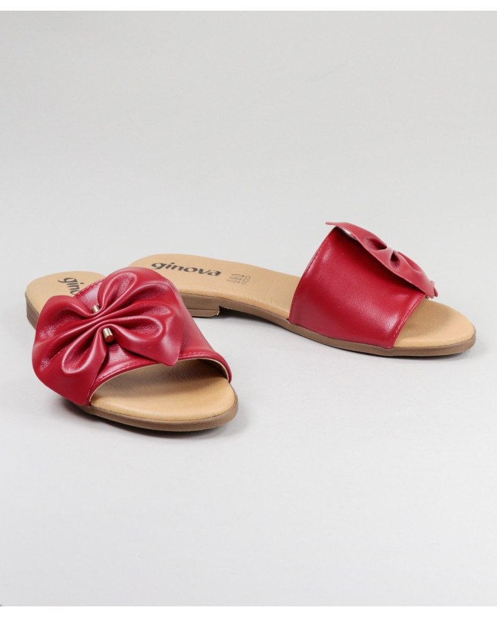 Red Slippers of Lady Ginova with Lace