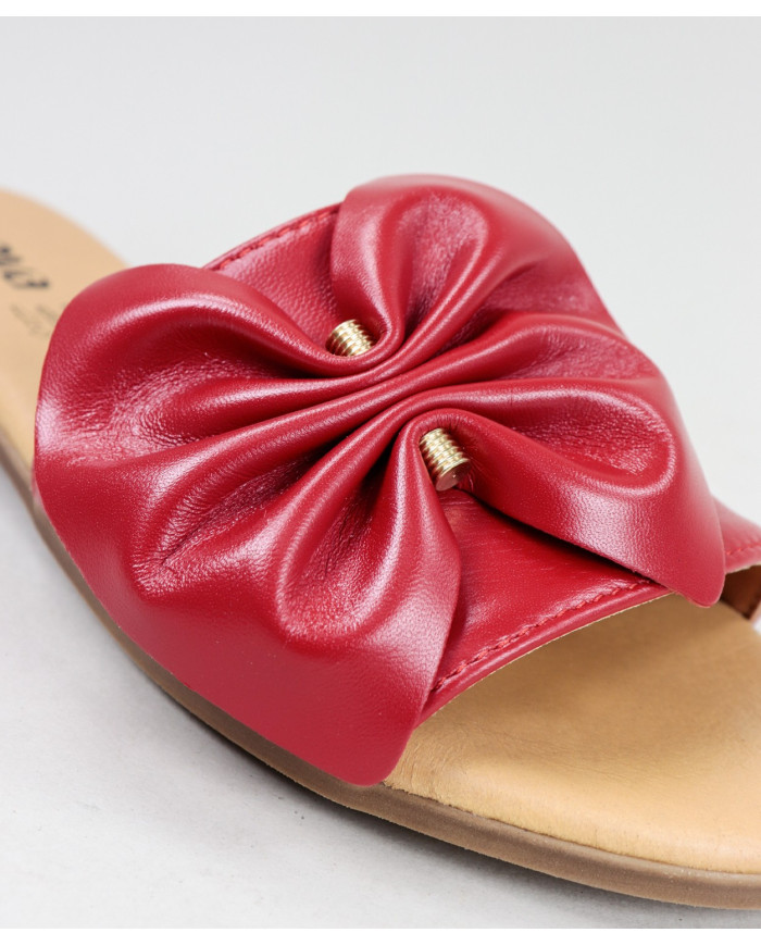 Red Slippers of Lady Ginova with Lace