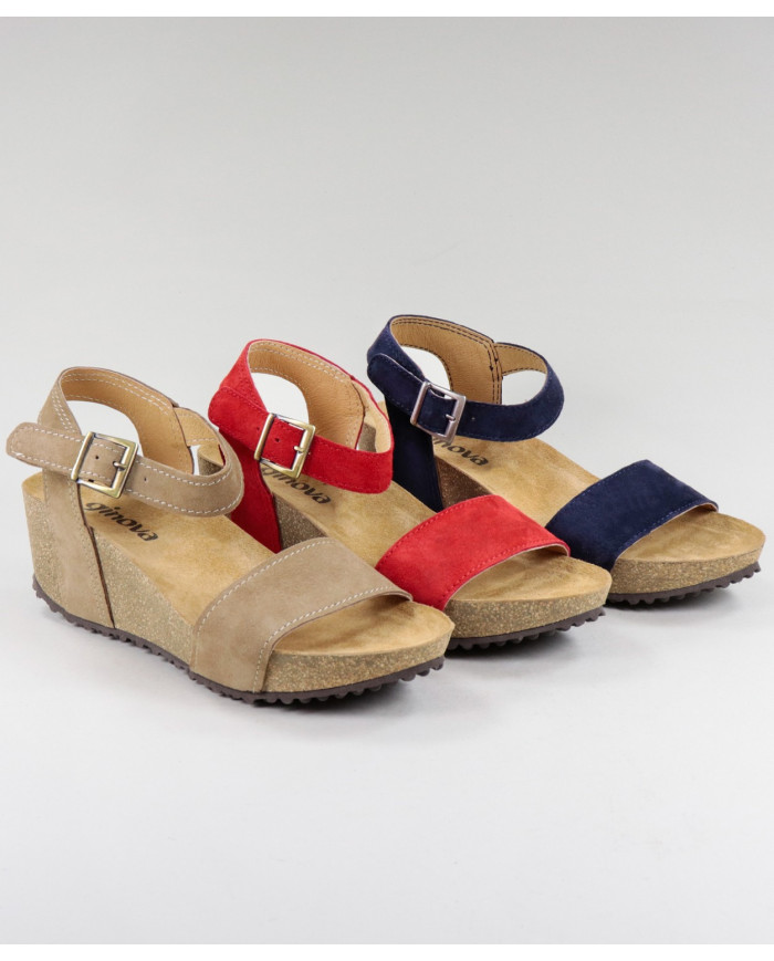 Sandalias de la Sra. Ginova con Apertar Strip