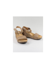 Taupe de Senhora Ginova sandals with Apertar Strip