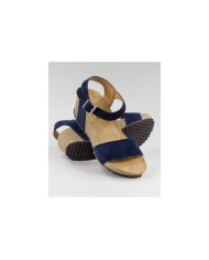 Blue Sandals by Mrs. Ginova with Apertar Strip