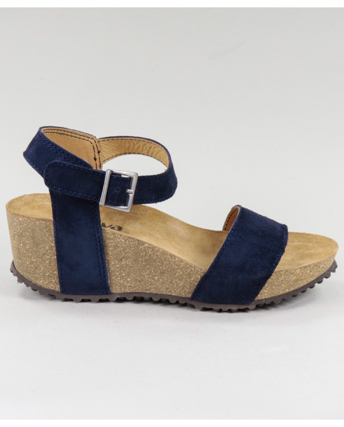 Blue Sandals by Mrs. Ginova with Apertar Strip
