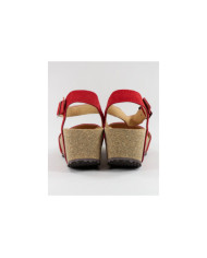 Red Sandals by Ms. Ginova with Apertar Strip