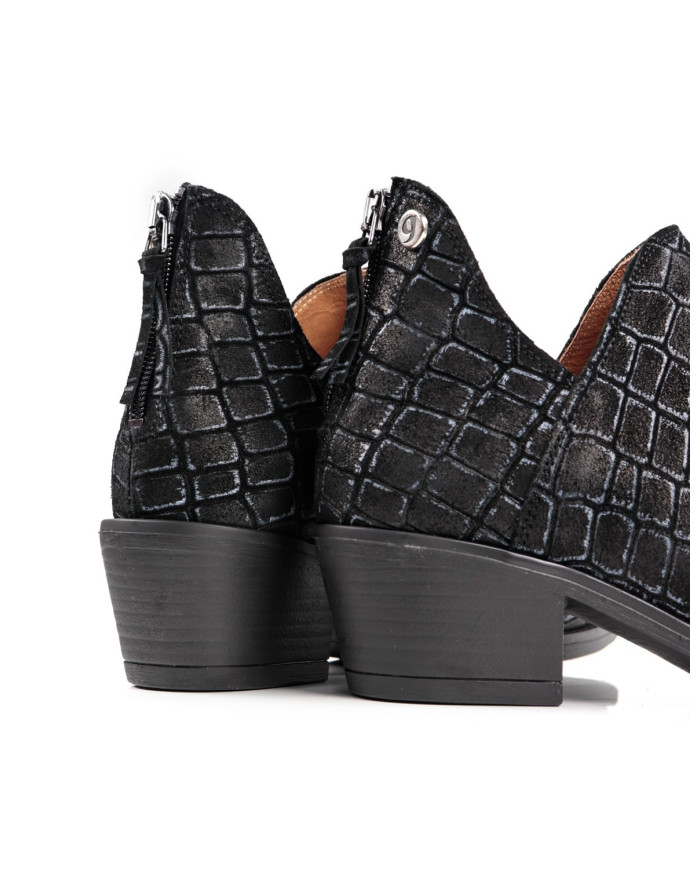 Women's Black Boots Ginova with Fecho Back