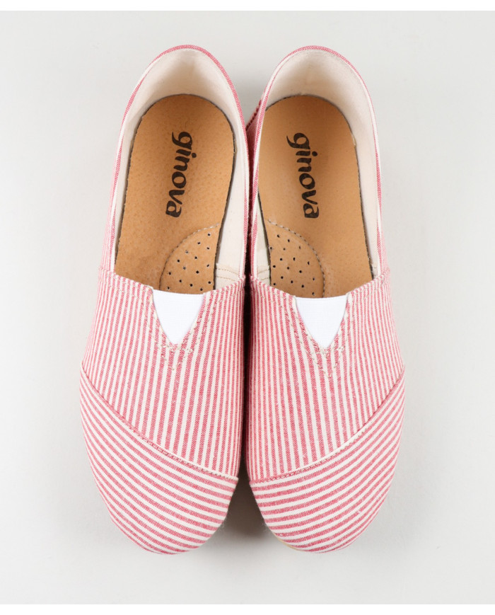 Alpercatas de Senhora Ginova às Riscas