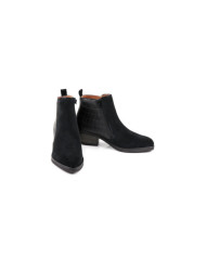 Black Botim Middle Jump Ginova in Camurça