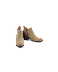 Botas Taupe de Salto Médio Ginova de Mulher