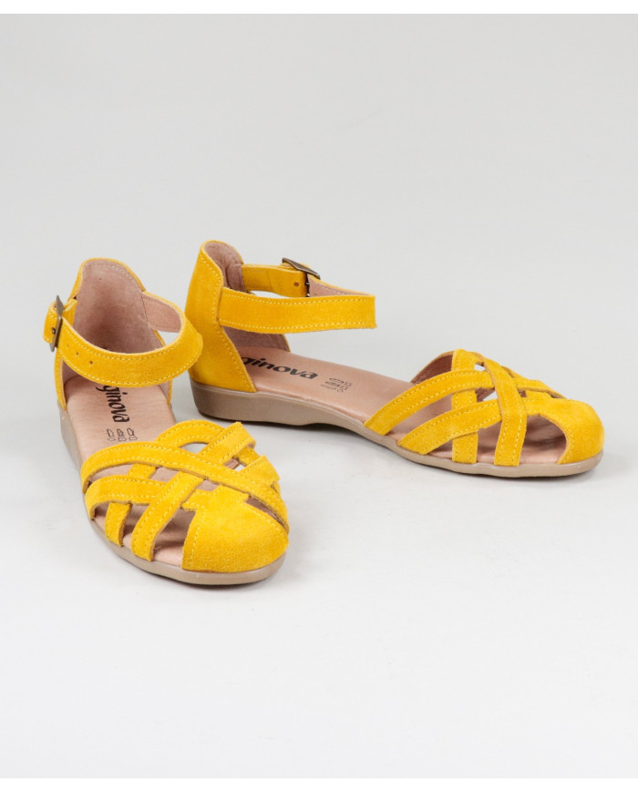 Sandalias de Senhora Ginova en Camurça