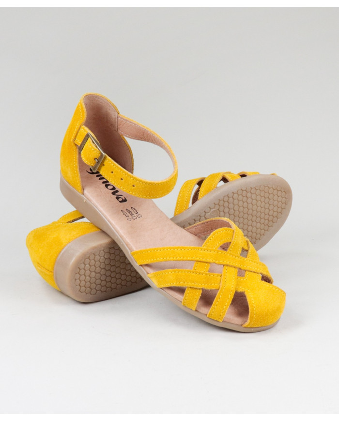 Sandalias de Senhora Ginova en Camurça