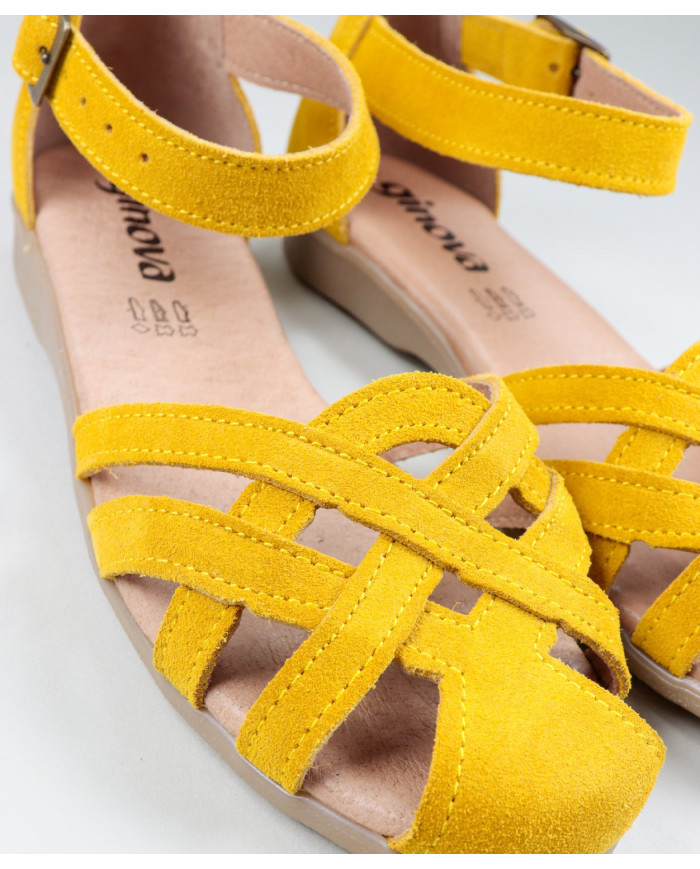 Sandalias de Senhora Ginova en Camurça