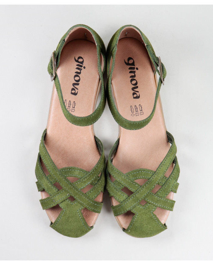 Sandalias de Senhora Ginova en Camurça